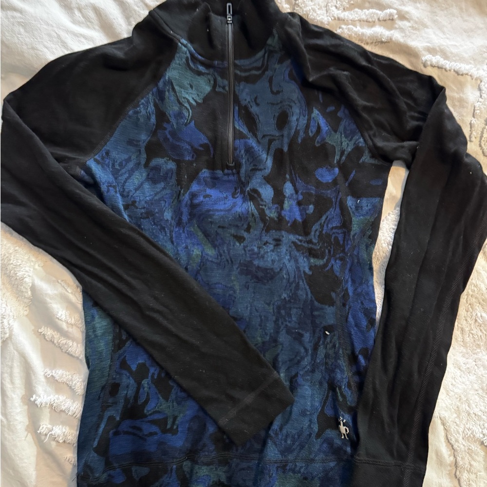 Women’s Smartwool Black and Blue Sweater